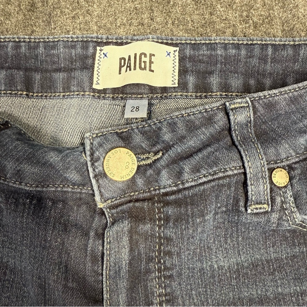Paige Women's Dark Gray Denim Shorts - Picture 4 of 4